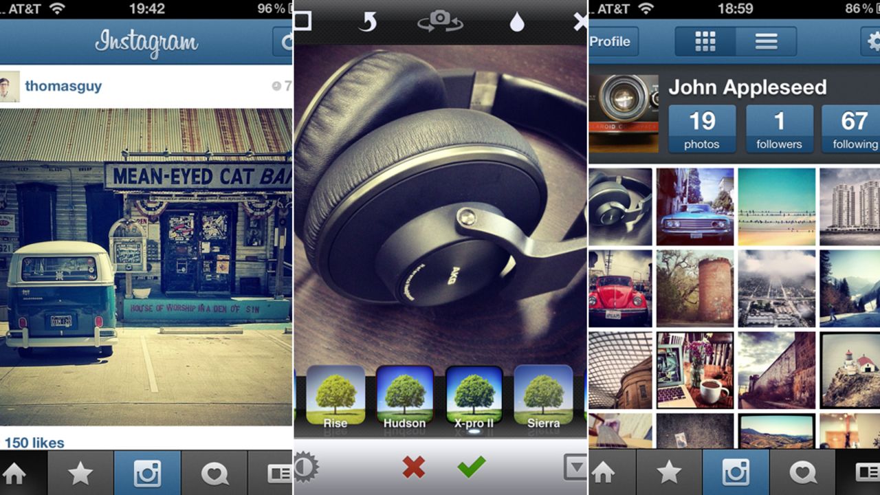 Mobile photo-sharing app Instagram has filters that can give your smartphone pictures a vintage look.