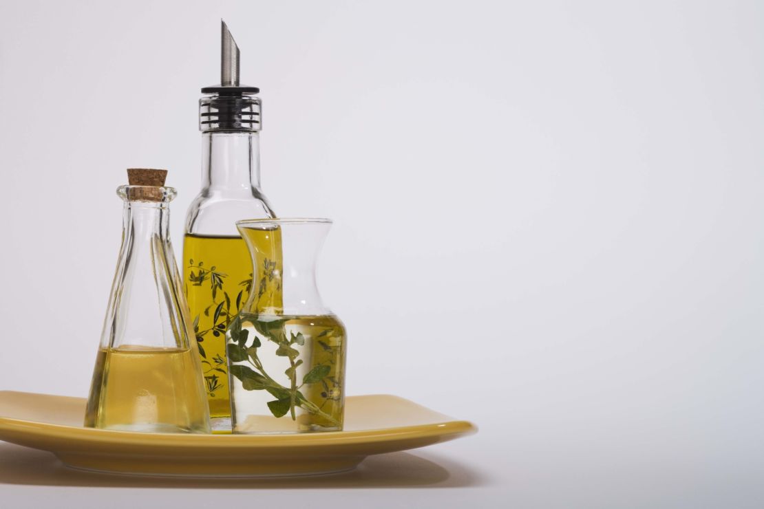 Olive oil is a healthy choice to add flavor and fat to your lunch.