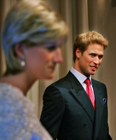 Prince William's waxwork replaces a "younger" version, which was unveiled alongside one of his mother Diana, Princess of Wales, at the attraction in August 2005. 