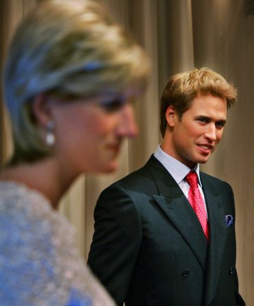 Prince William's waxwork replaces a "younger" version, which was unveiled alongside one of his mother Diana, Princess of Wales, at the attraction in August 2005.