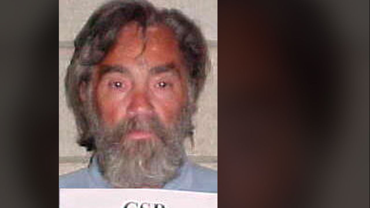 Manson is pictured in a prison photo from 2002.
