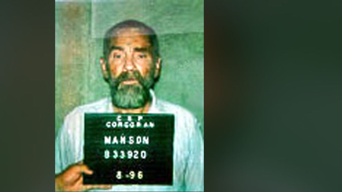 Manson in a 1996 prison photo.