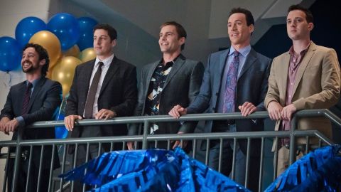 "American Reunion" reconnects with the old gang nine years later -- older, milder, but still hungering for a bigger slice.   
