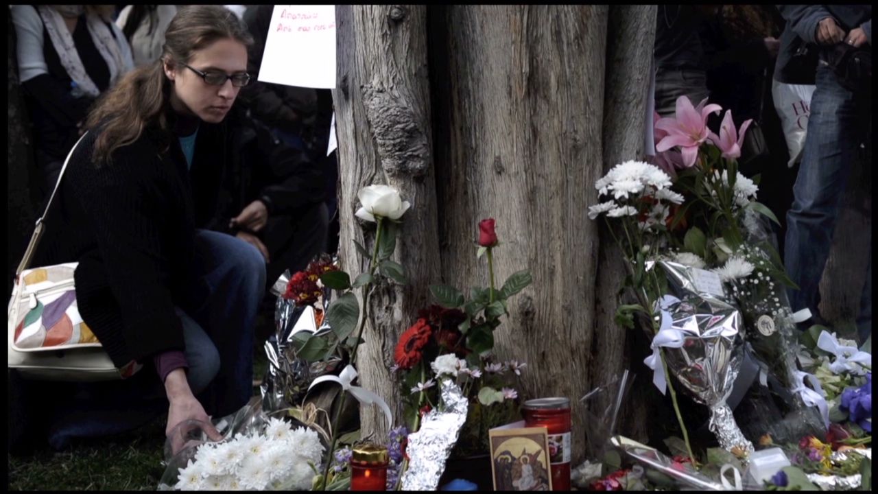 Greeks paid tribute to an elderly man who took his own life during an austerity protest in Athens