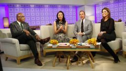 "Today" show co-hosts Al Roker, Ann Curry, Matt Lauer, and Savannah Guthrie
