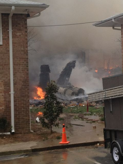 A Navy jet crashed into apartments on April 6 in Virginia Beach, Virginia, sending flames and thick black smoke into the air.