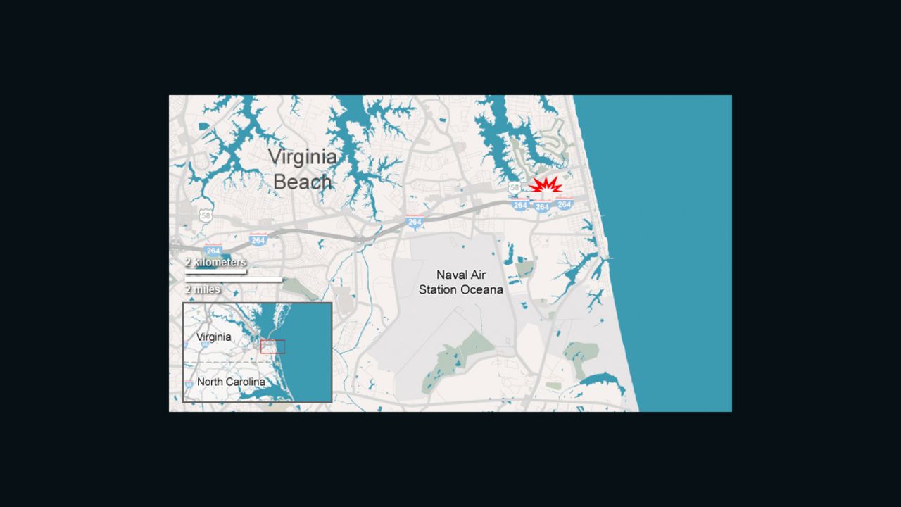Navy jet crash in Virginia