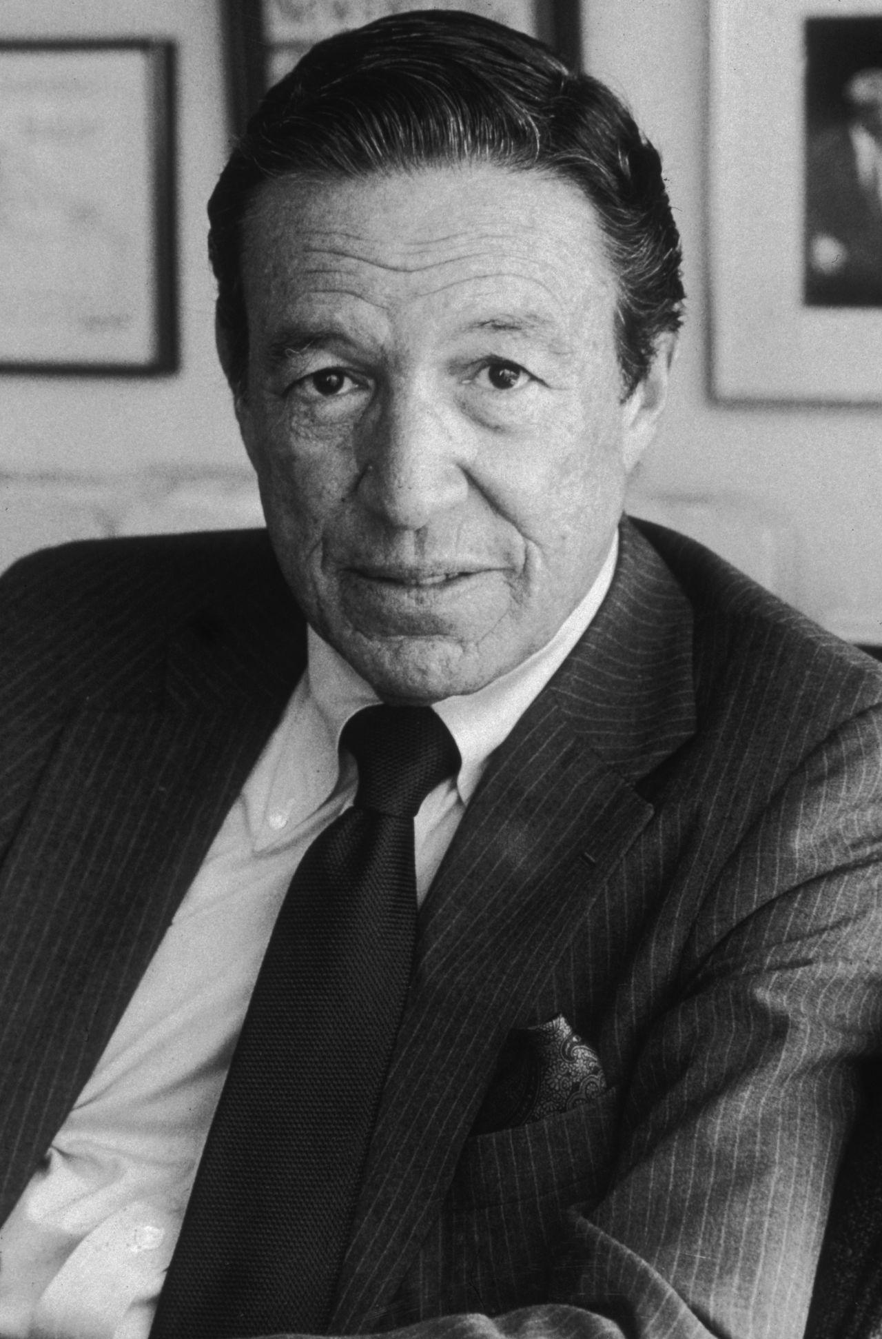 Mike Wallace, who spent four decades as a hard-hitting, provocative news correspondent on "60 Minutes," has died, CBS reported Sunday. He was 93. Wallace is shown in his New York City office in this 1984 portrait.  