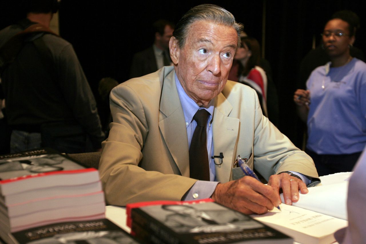 Wallace signs his book "Between You and Me" at the 2005 Book Expo in New York City. 