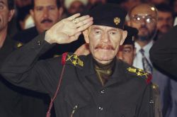 Izzat Ibrahim al-Douri, former former Baath official and deputy to deposed Iraqi president Saddam Hussein, in Baghdad in 1999.