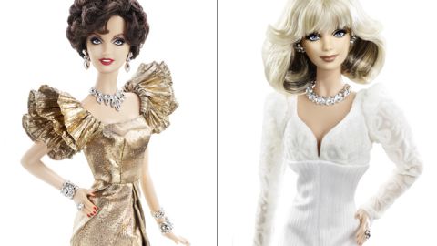 In honor of the 30th anniversary of "Dynasty," Mattel released Alexis (Joan Collins) and Krystle (Linda Evans) Barbies. Drama sold separately.