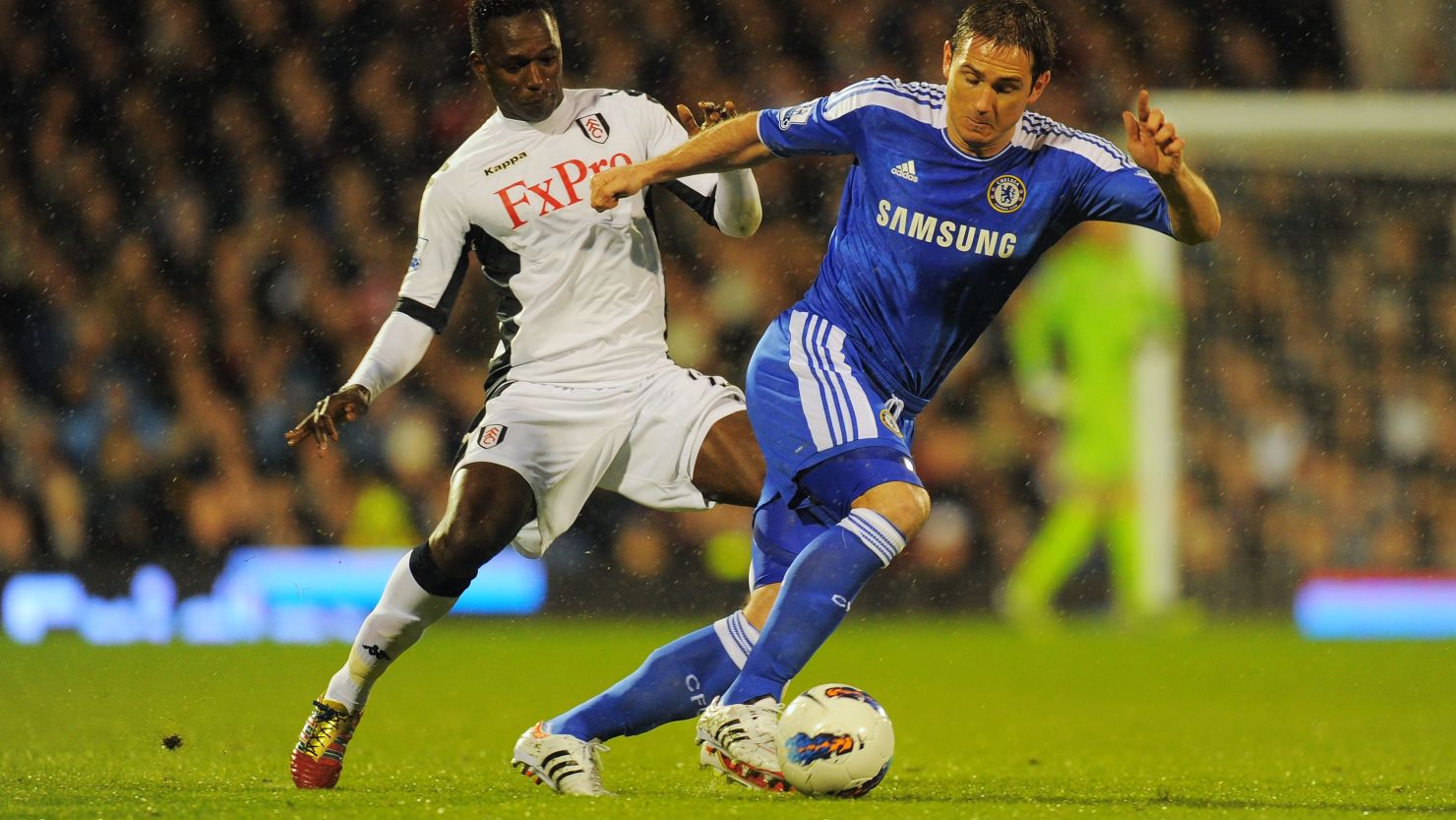 Chelsea's Frank Lampard netted his 150th English Premier League goal against Fulham on Monday night 