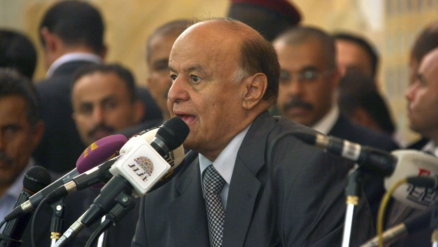 Yemeni president Abdu Rabu Mansour Hadi. 