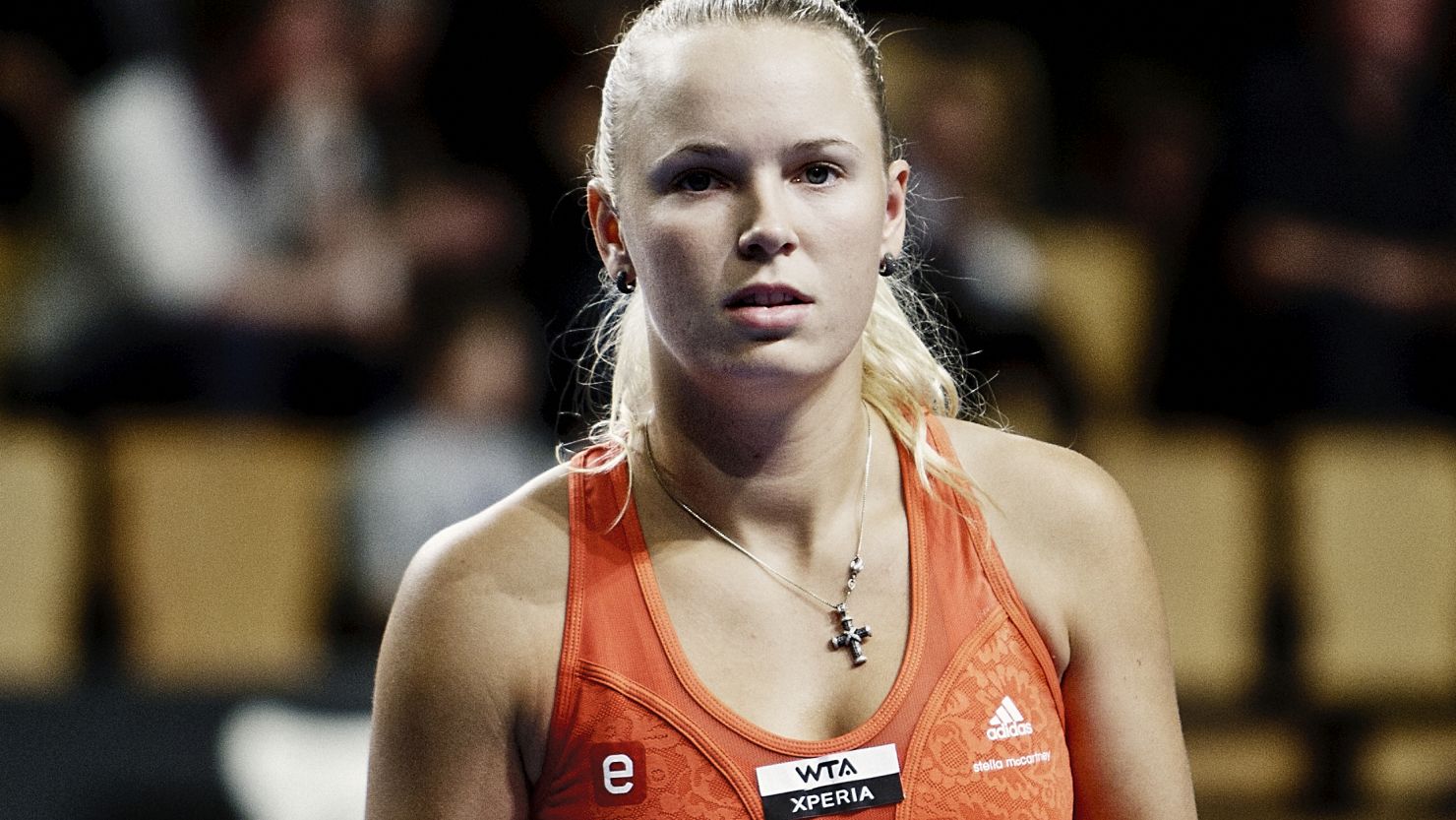 Caroline Wozniacki is feeling the weight of home expectation in the hard court tournament in Copenhagen.