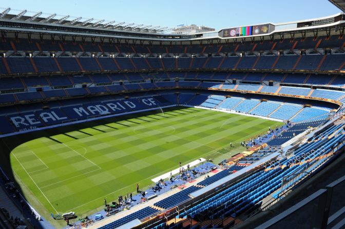 The pitch at Real Madrid's Santiago Bernabeu Stadium will be transformed into a tennis court for the Nadal and Djokovic match on July 14. It is hoped more than 80,000 fans will attend, making it the biggest one-off tennis match in history.