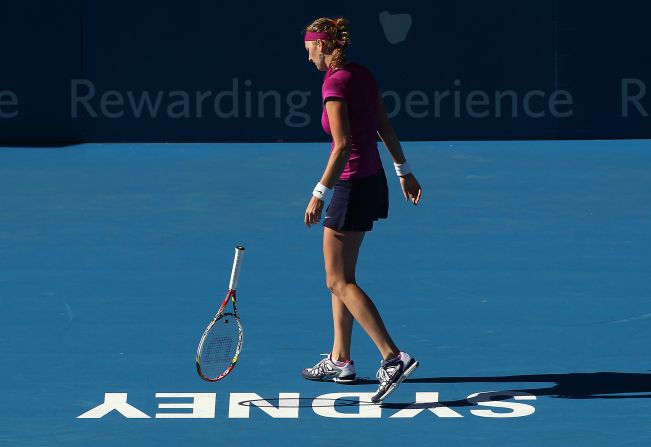 Kvitova was beaten by China's French Open champion Li Na in the semifinals of her next event, the Sydney International.