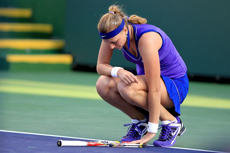 After injury and illness forced her out of tournaments in Qatar and Dubai, Kvitova was beaten by American teenager Christina McHale in the third round at California's Indian Wells event in March.