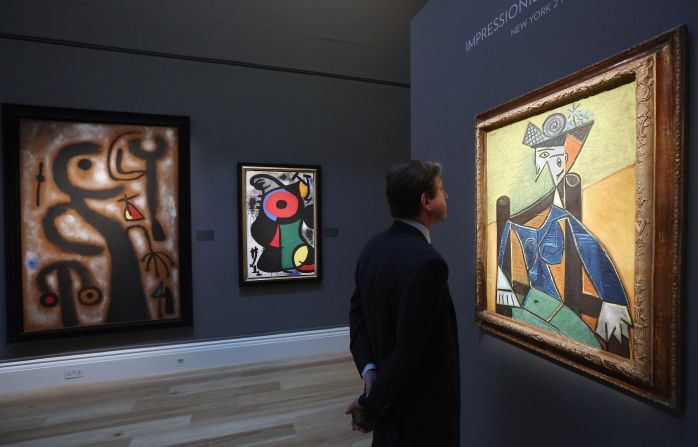 Among the other high-profile works to go under the hammer in Sotheby's Impressionist and Modern Art sale is Pablo Picasso's portrait of Dora Maar, "Femme assise dans un fauteuil," which is expected to sell for between $20 and $30 million.