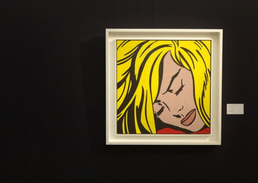 Roy Lichtenstein's "Sleeping Girl," one of the Pop Art star's "comic book" style works is also on show in London. It is expected to sell for between $30 and $40 million in Sotheby's Contemporary Art sale on May 9.