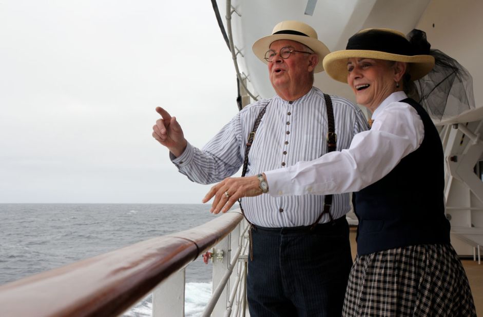 Connie and Tom Jeffers of Margaretville, New York, recently became interested in the Titanic when they saw an exhibit in Las Vegas, but they've been lifelong history buffs.