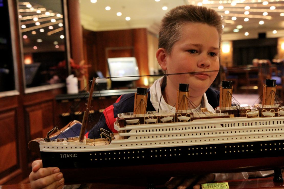 Patrick Druckenmiller's grandmother bought him a replica of the Titanic during the ship's stop in Halifax, Nova Scotia.