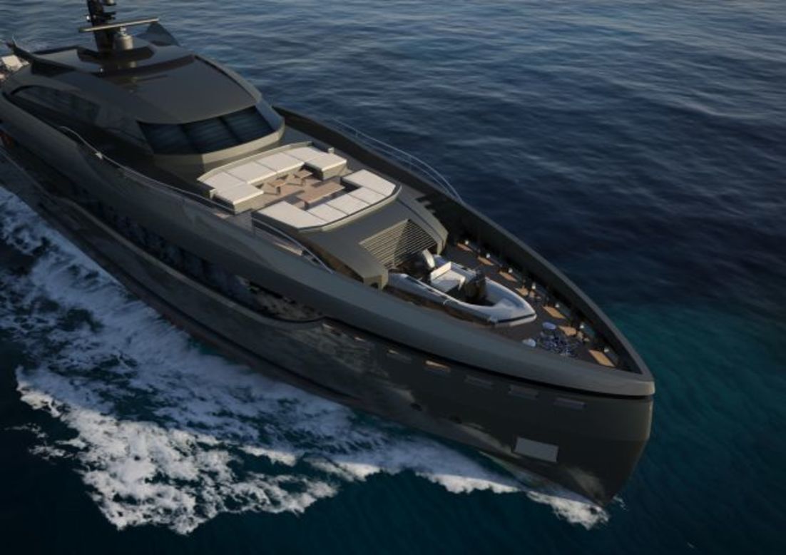 The sleek exterior of the vessel is composed of aluminium which reduces the boats weight and energy consumption, its designers say. 