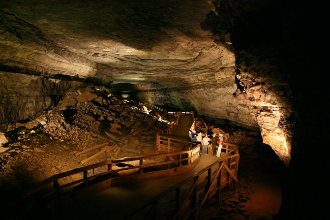 Mammoth Cave is the world's longest known cave system. With complex labyrinths and more than 390 miles excavated, it's safe to say that "Mammoth" makes for a fitting name.