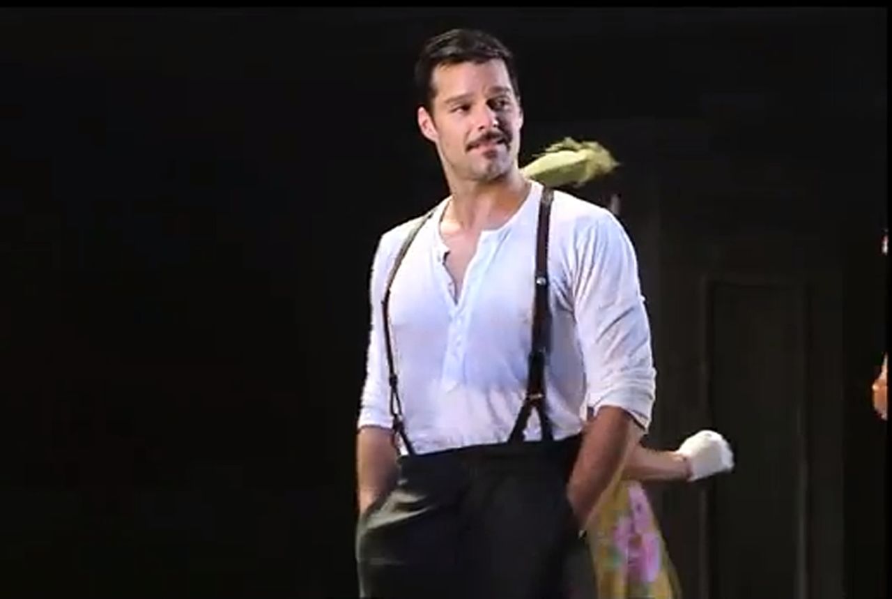 Ricky Martin plays Che in the 2012 Broadway revival of "Evita."