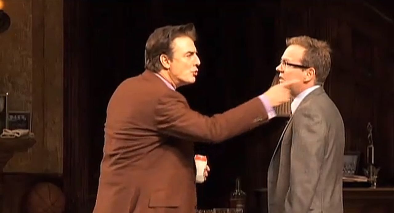 Chris Noth and Kiefer Sutherland starred in Jason Miller's 1972 play, "That Championship Season," in 2011.