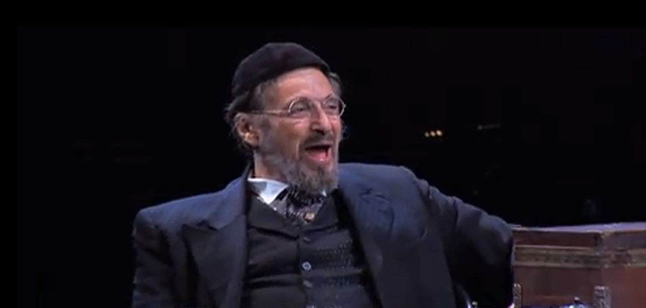Al Pacino took the stage in 2010 in "The Merchant of Venice" on Broadway. Pacino first played Shylock in the 2004 film adaptation of Shakespeare's play.