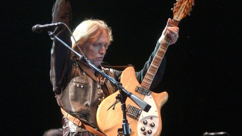 Tom Petty performs with a Rickenbacker guitar as part of the Austin City Limits Music Festival in 2006.