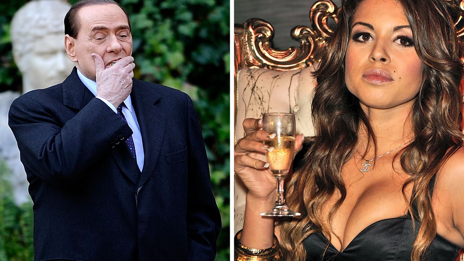 Former Italian Prime Minister Silvio Berlusconi is accused of sleeping with then-underage dancer Karima El Mahroug.