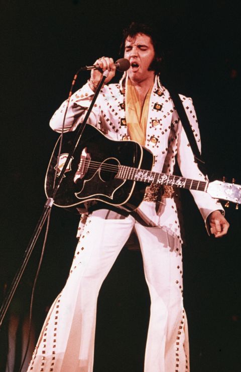 We wonder if Elvis' hologram could keep up with the King of Rock 'n' Roll's swiveling hips. Elvis died at 42 in 1977.