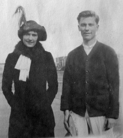 Behr and his future wife, maiden name Helen Newsom, were first-class passengers on the Titanic.   