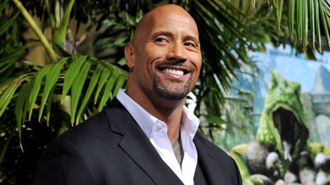 Dwayne "The Rock" Johnson arrives at the premiere of 'Journey 2: The Mysterious Island' at the Chinese Theater in February 2012 in Los Angeles, California