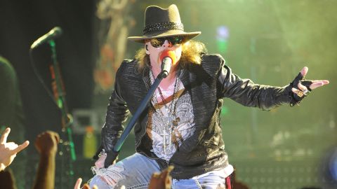 Singer Axl Rose of Guns N' Roses performs at the Hollywood Palladium on March 9, 2012 in Hollywood, California.