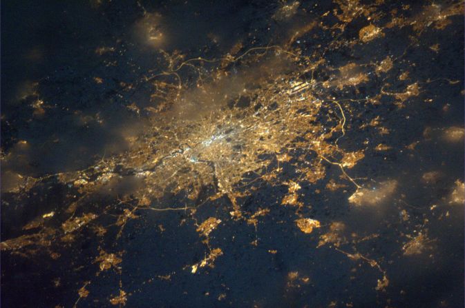 "The impact we are having on this planet is surely microscopic when we look at one single event, but when you look at it and you repeat these events all over - a few miles across here, a few miles across there, a river here, a river there, a city here, a city there -- and it's clear we are a major force in shaping the crust of this planet," Nespoli said.