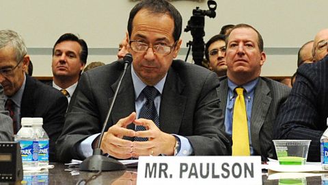 John Alfred Paulson, president of Paulson & Co., Inc, appearing before a U.S. Congressional committee on November 13, 2008. 