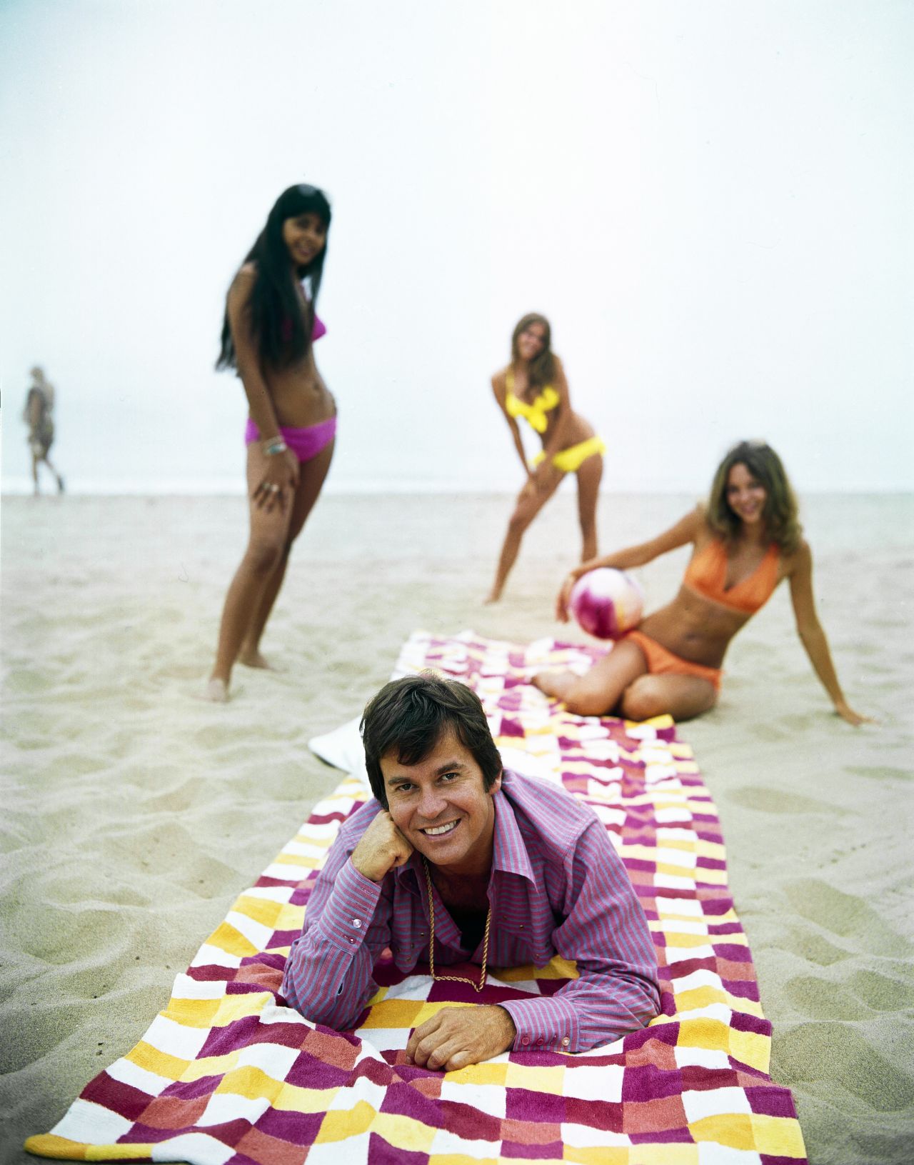Clark on the beach in 1973.