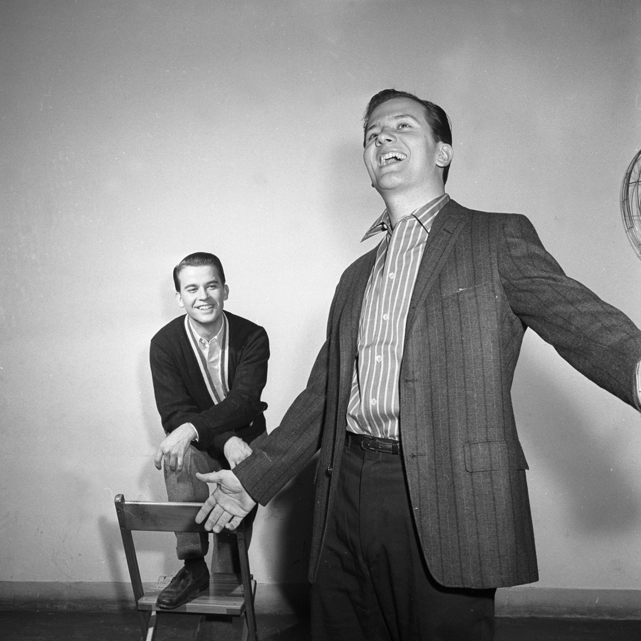 Clark and Pat Boone circa 1958