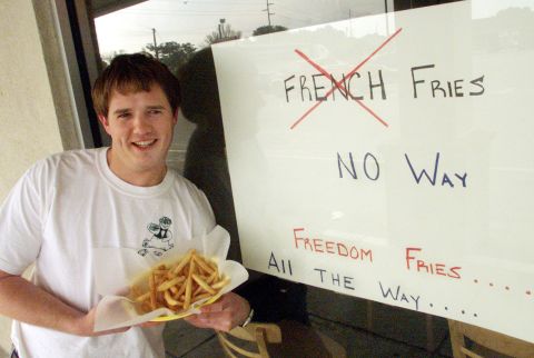 Neal Rowland changed the name of the French Fries he served at his North Carolina restaurant to Freedom Fries in 2003 to show his disgust with what many viewed as the French government's delaying tactics over Iraq.