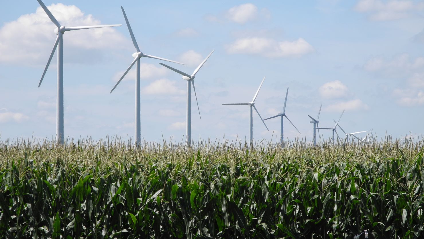 Century Wind Farm generates power in Iowa in 2011. In a new report, researchers say the U.S. needs to overhaul its support for clean energy as subsidies start to expire.