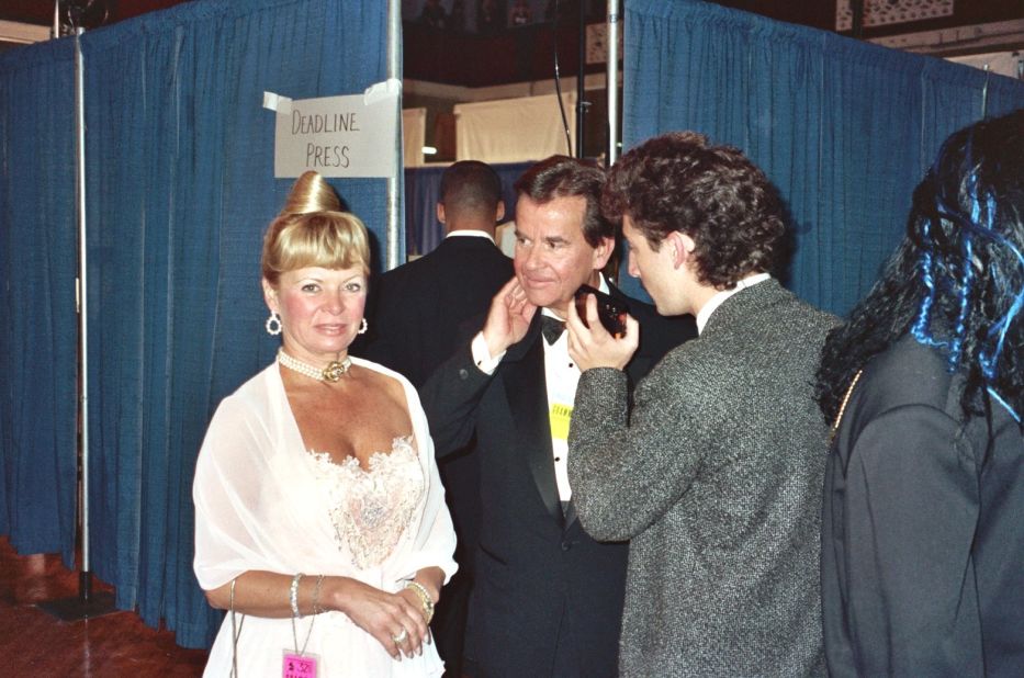 Alan Light has captured many celebrity photos over the years, including this one of Clark at the Grammys in 1990. Here he is seen with his wife, Kari Wigton, who was often seen kissing Clark on television at the start of a new year.