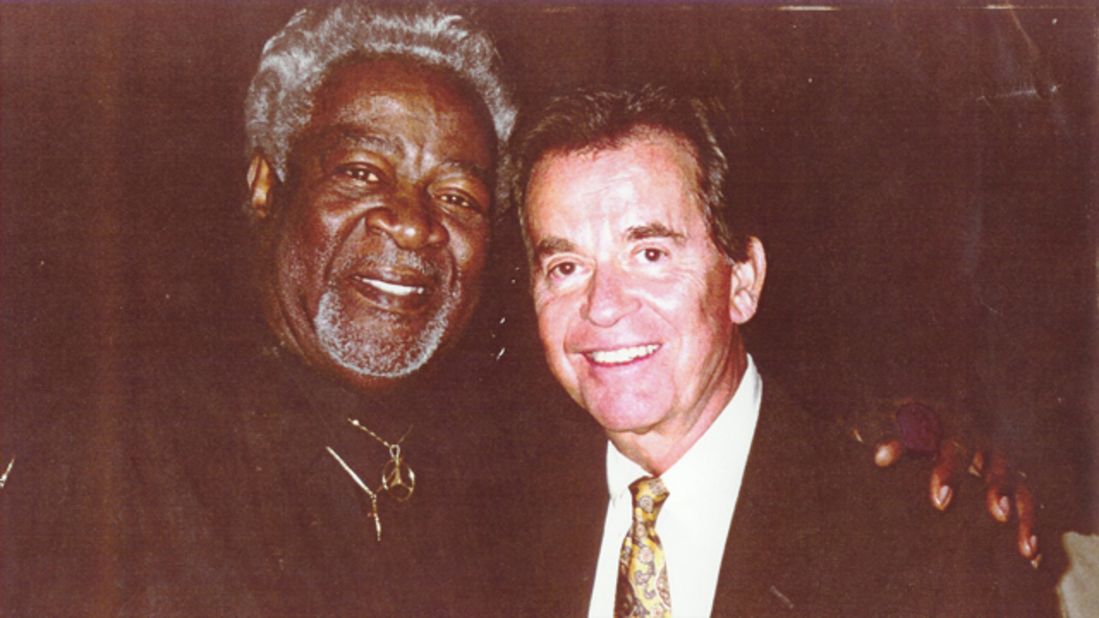 Friends of Dick Clark, who died Tuesday at age 82, shared photos they took with him over the years. The Drifters were one of the first African-American groups to be featured on Clarks' show "American Bandstand," in its early days in Philadelphia. Late band member Bill Pinkney posed with Clark in 1997 at the 45th anniversary celebration for the show. As his legal steward Maxine Porter put it, "He was just pleased to be in attendance as one of the very earliest artists before going national."