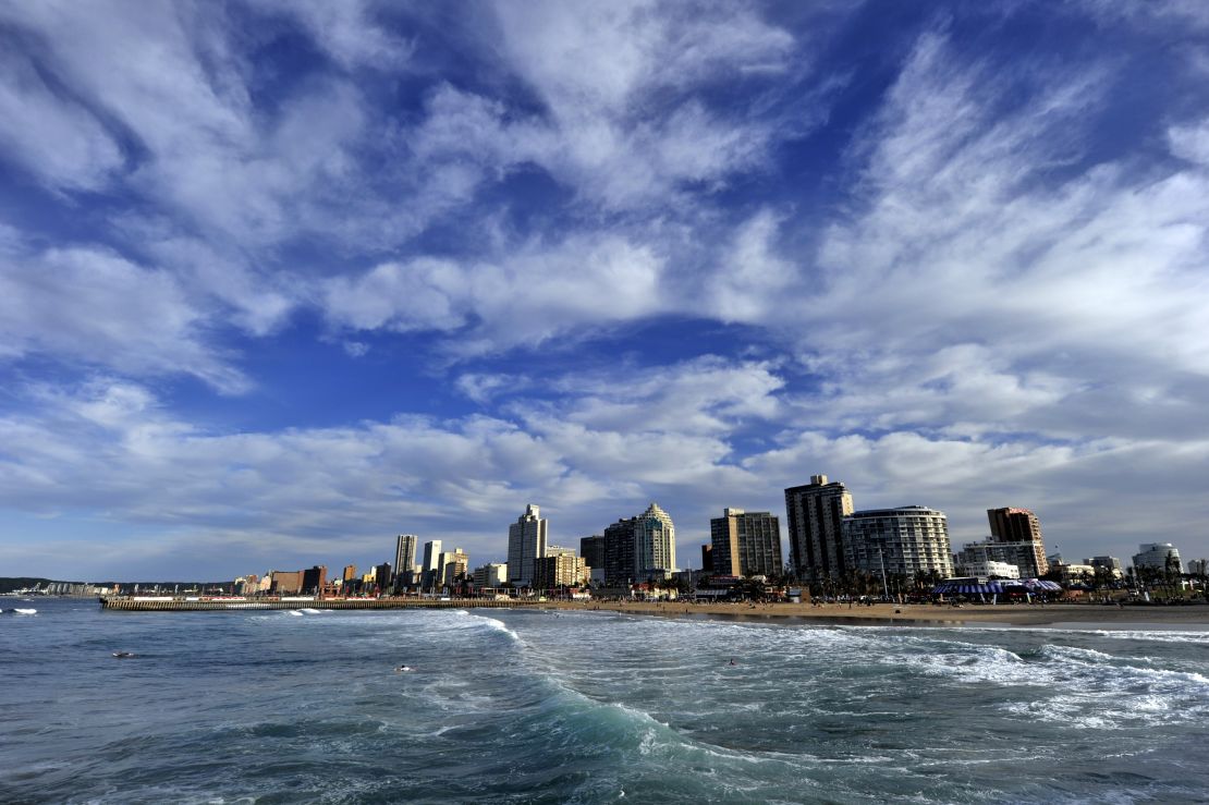 Durban seen from the ocean.