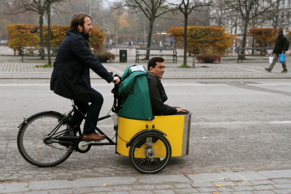 Redzepi's reverent attitude to nature does not just end in the kitchen. The Nordic masterchef is a keen cyclist, and opted to ferry Kapoor back to his restaurant in true Copenhagen style.
