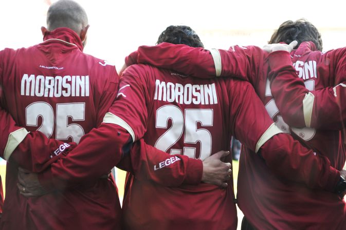 Morosini was playing for Livorno on loan from Serie A club Udinese.