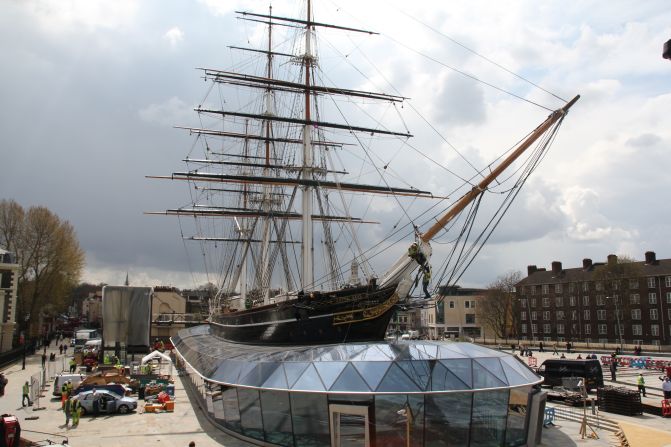 The newly-restored Cutty Sark in Greenwich, London, is set to open to the public on Thursday, April 26.