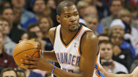 "If I'm not on the court, I got the controller in my hand," said Oklahoma City Thunder center Kevin Durant.
