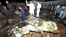 pakistan plane crash debris